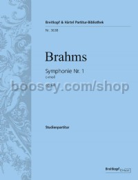Symphony No. 1 in C minor, op. 68 (study score)