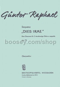 Sequenz "Dies Irae" op. 73 - mixed choir
