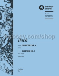 Overture (Suite) No. 4 in D major BWV 1069 (score)
