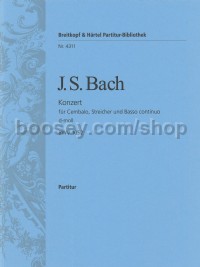 Harpsichord Concerto in D minor BWV 1052 (Piano/Harpsichord Part)