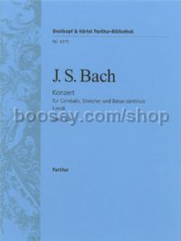 Harpsichord Concerto BWV1056 (Full Score) 