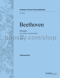 Violin Concerto in D major, op. 61 (study score)