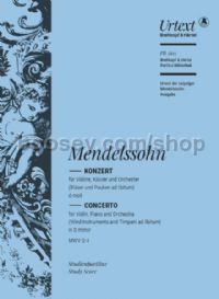 Concerto in D minor MWV O 4 (Study Score)