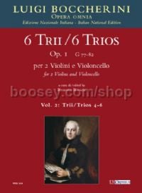 6 Trios Op. 1 (G 77-82) for 2 Violins & Cello - Vol. 2: Trios Nos. 4-6 (score)