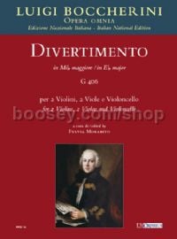 Divertimento in Eb major (G 406) for 2 Violins, 2 Violas & Cello (score & parts)