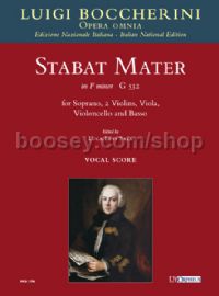 Stabat Mater in F minor G532 (vocal score)
