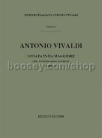 Trio Sonata in F Major, RV 70 (Violin Duo & Basso Continuo)