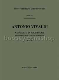 Concerto in G Minor, RV 334 (Violin & Orchestra)