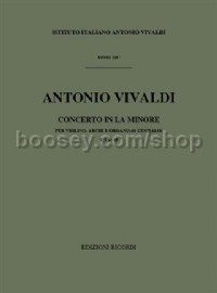 Concerto FI/53 (RV358, Op.9/5) in A minor (Score)