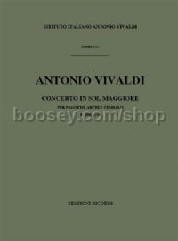 Concerto in G Major, RV 492 (Bassoon & Orchestra)