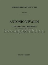 Concerto in A Major, RV 521 (Violin & Orchestra)