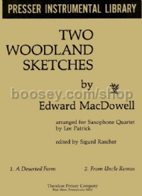 Two Woodland Sketches (4 saxophones)
