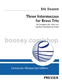 Three Intermezzos for Brass Trio (Score & Parts)