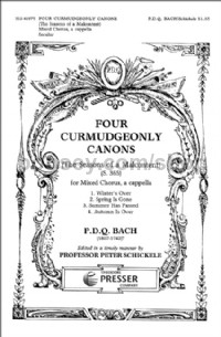 Four Curmudgeonly Canons (mixed choir (SATB) and piano)