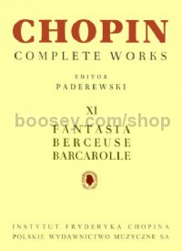 Complete Works, vol. 11: Fantasia/Berceuse/Barcarolle