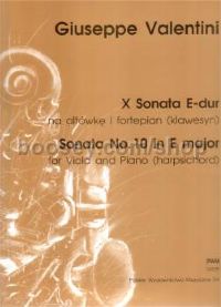 Sonata No. 10 in E major for Viola and Piano (Harpsichord)