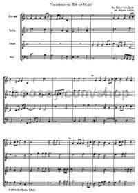 Variations on Est-ce Mars - 4 recorders (score & parts)