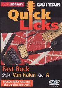 Quick Licks Van Halen Fast Rock Lick Library DVD