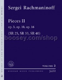 Pieces II op. 3, op. 10, op. 16 SR 25, SR 33, SR 40 (Piano Solo)