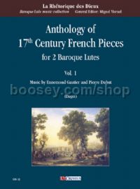 Anthology of 17th Century French Pieces for 2 Baroque Lutes - Vol. 1 (score & parts)