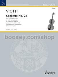 Concerto No. 22 in A minor - violin & piano reduction