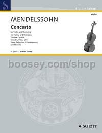 Concerto in E minor op. 64 MWV O 14 - violin & piano reduction