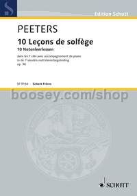 10 Leçons de solfège op. 96 - voice & piano