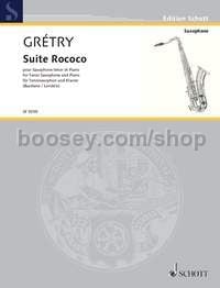 Suite Rococo - cello (tenor saxophone) & piano reduction