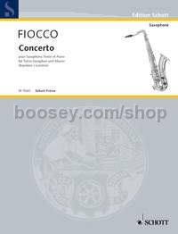 Concerto in G major - tenor saxophone & piano reduction