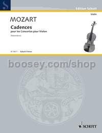 Cadences to the Violin Concertos - violin