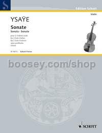 Sonate pour 2 violons seuls op. posthume op. posth. - 2 violins (score & parts)