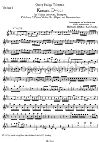 Concerto (Violin 3 Part) - Digital Sheet Music