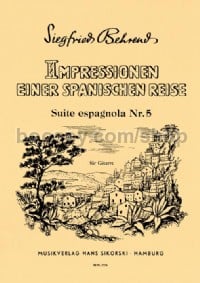 Impressionen einer spanischen Reise (Suite espagnola Nr. 5 für Gitarre)