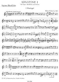 Sonatina (Soprano Recorder) -Digital Sheet Music