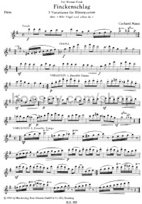 Finckenschlag (Flute) -Digital Sheet Music