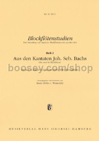 Blockflötenstudien Heft 2: Aus den Kantaten Joh. Seb. Bachs
