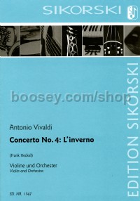 Concerto No. 4: L'inverno for violin and orchestra (Study Score)