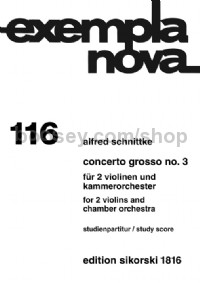Concerto Grosso No.3 Pocket Score