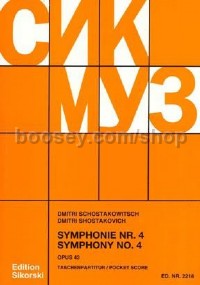 Symphony No.4 in C minor Op 43 (pocket score)