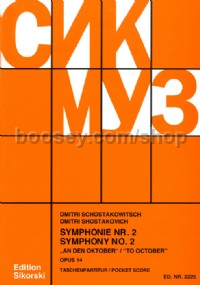 Symphony No.2 in B major Op 14 "October" (pocket score)