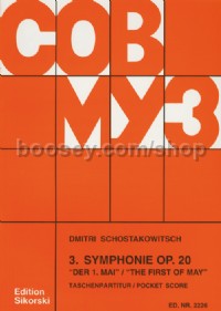Symphony No.3 in E flat major Op 20 "The First of May" (pocket score)