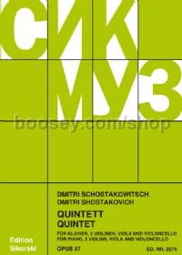 Piano Quintet in G minor Op 57 (set of parts)