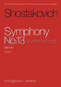 Symphony No. 13 in B flat minor, op. 113 (Full Score)
