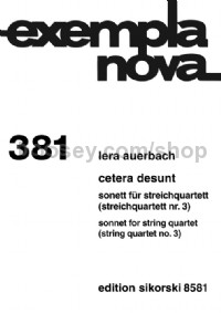 Cetera desunt (Score & Parts)