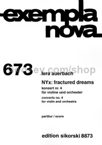 NYx: Fractured Dreams - Concerto No. 4 for Violin and Orchestra (Study Score)
