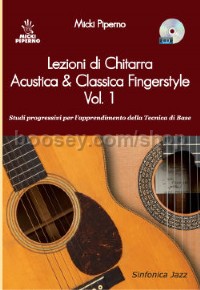 Lezioni Chitarra Acustica & Classica Fingerstyle 1 (Book & CD)