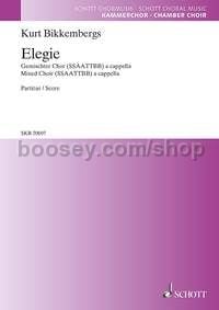 Elegie - mixed choir (SSAATTBB) a cappella (choral score)