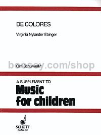 De Colores - voices, recorders & Orff-instruments