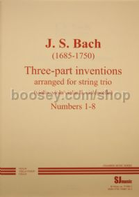 Inventions (3-part) String Trio vol.1 (1-8)