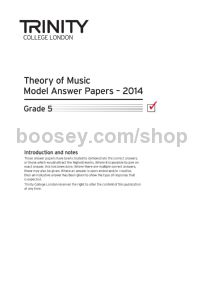 Music Theory Model Answer Papers 2014 - Grade 5